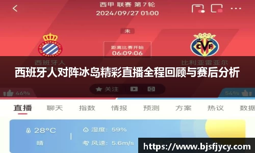 西班牙人对阵冰岛精彩直播全程回顾与赛后分析